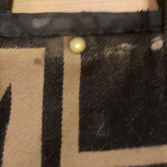 justin kraff made in the USA AZTEC PRINT SHOULDER BAG purse tote distressed - Picture 4 of 10